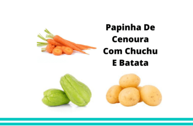 Papinha de Cenoura Com Chuchu e Batata Para Ter Tempo Para O Bebê